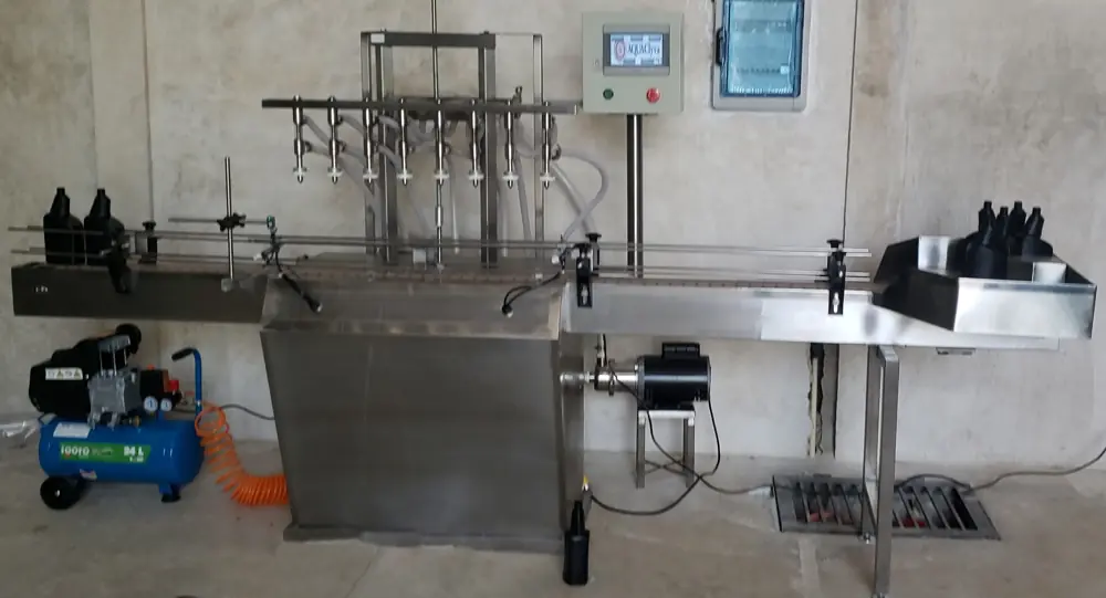 Mesa automática de llenado